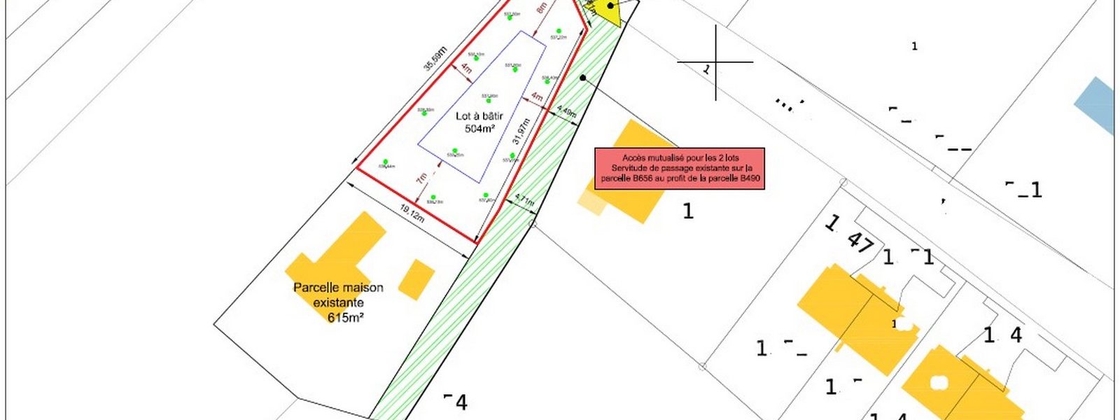 RUE DE LA COMBE DE L'EAU - Terrain 504m² - Visuel 1 - Impact immobilier 01