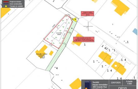 RUE DE LA COMBE DE L'EAU - Terrain 504m² Impact immobilier 01